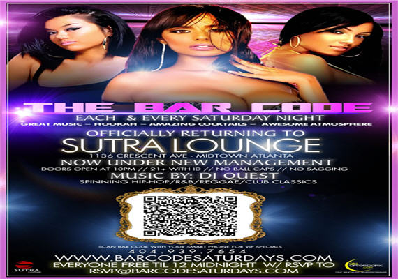The Bar Code Saturdays @ Sutra Lounge